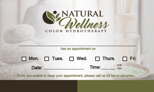 Natural Wellness Business Card B1